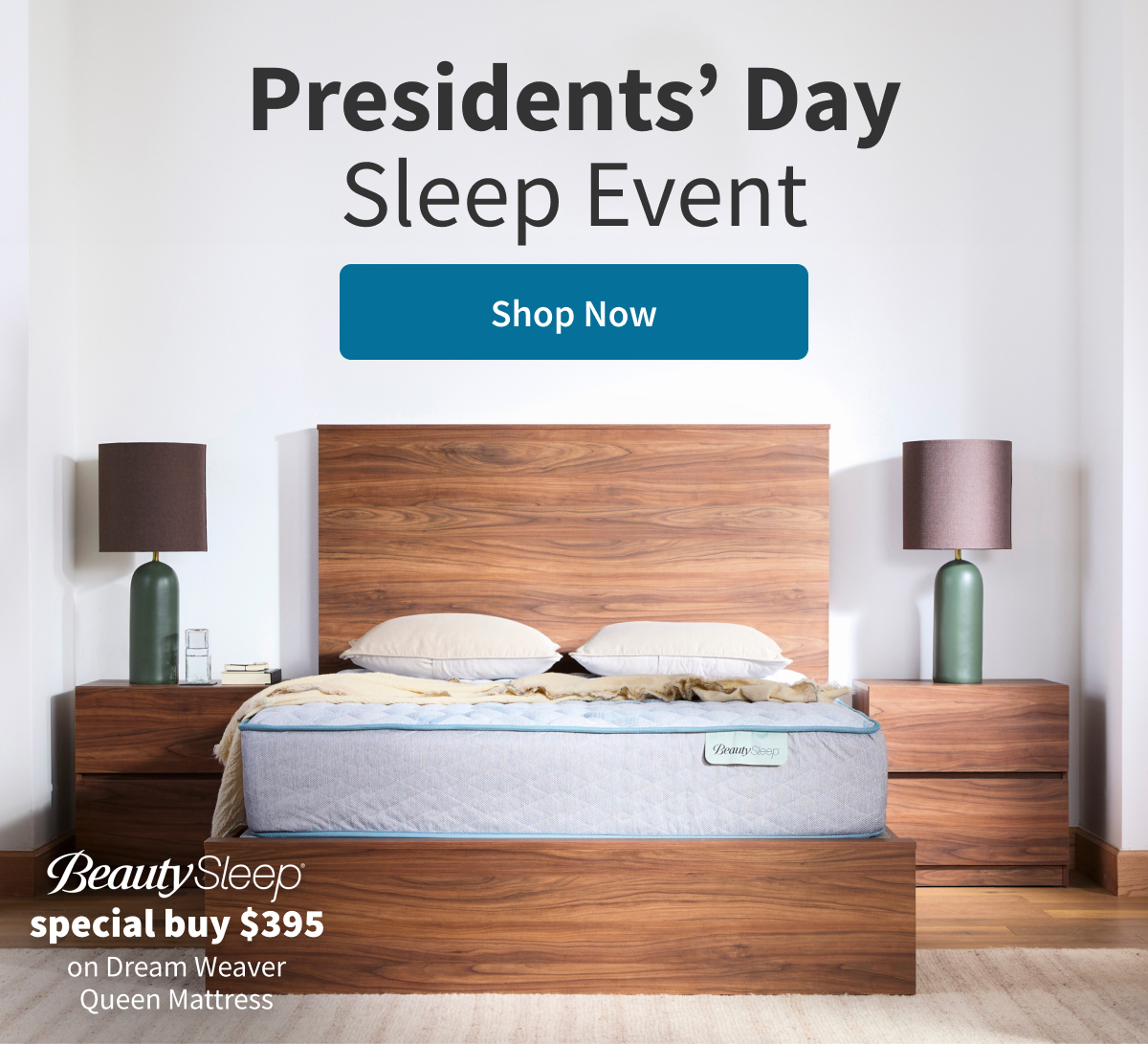 Presidents' Day Sleep Event | Shop Now