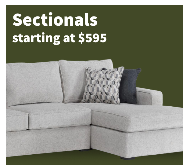 Sectionals starting at $575