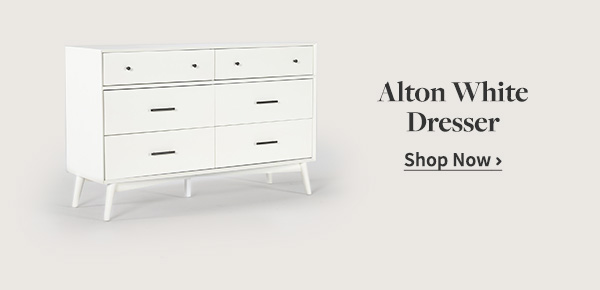 Alton White Drawer Dresser