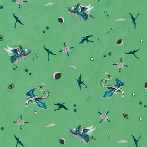 Draco Cosmos - Green Embroidery