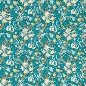 Golden Lily - Teal Wp