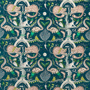 Wonder World Velvet - Teal