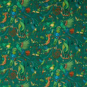 Quetzal Velvet - Teal