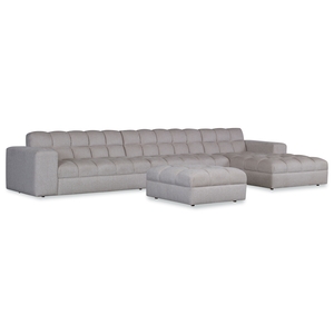 Broad Left Arm Loveseat/Armless Loveseat/Right Arm Chaise/Square Bumper Ottoman