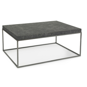 Steel/Faux Shagreen Cocktail Table