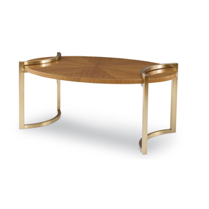 Quarter Star Oval Cocktail Table