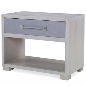 Hayground One Drawer Grasscloth Side Table